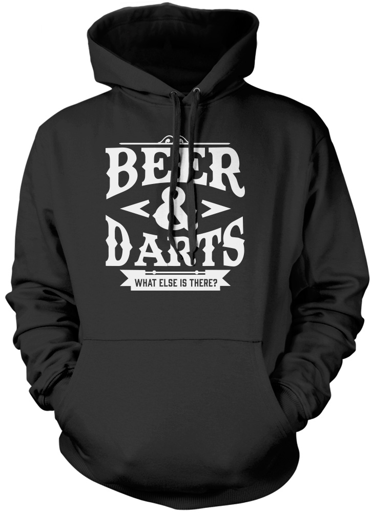 Darts & Beer What Else Is There - Lustiges Geschenk Geburtstag Unisex Hoodie - Bild 3 von 6