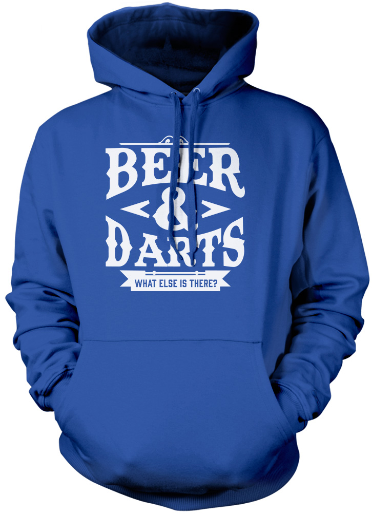Darts & Beer What Else Is There - Lustiges Geschenk Geburtstag Unisex Hoodie - Bild 4 von 6