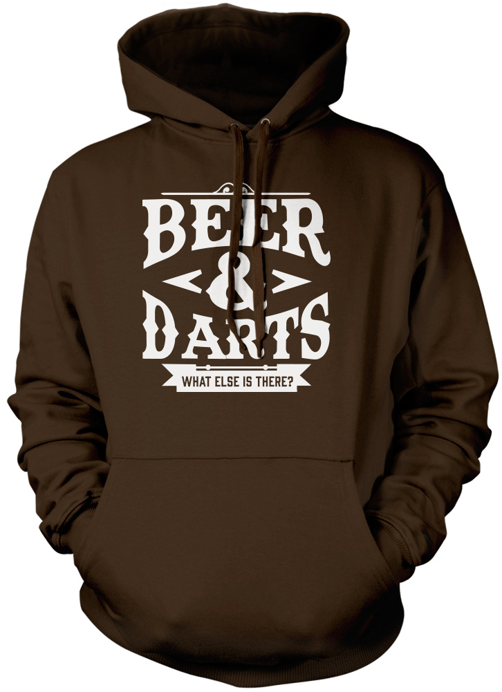 Darts & Beer What Else Is There - Lustiges Geschenk Geburtstag Unisex Hoodie - Bild 5 von 6
