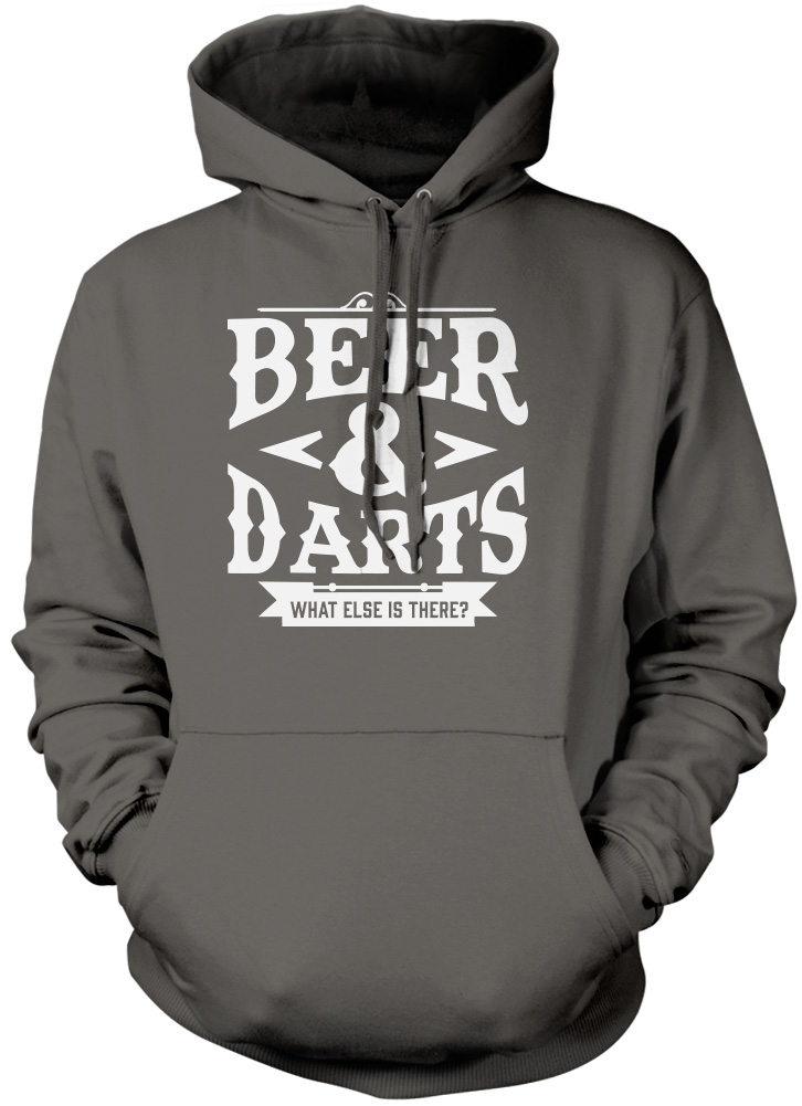 Darts & Beer What Else Is There - Lustiges Geschenk Geburtstag Unisex Hoodie - Bild 6 von 6