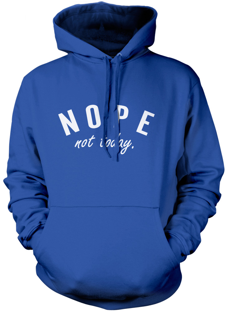 Nope Not Today - Grumpy Moody Tumblr lustiger alter Unisex-Hoodie - Bild 4 von 7