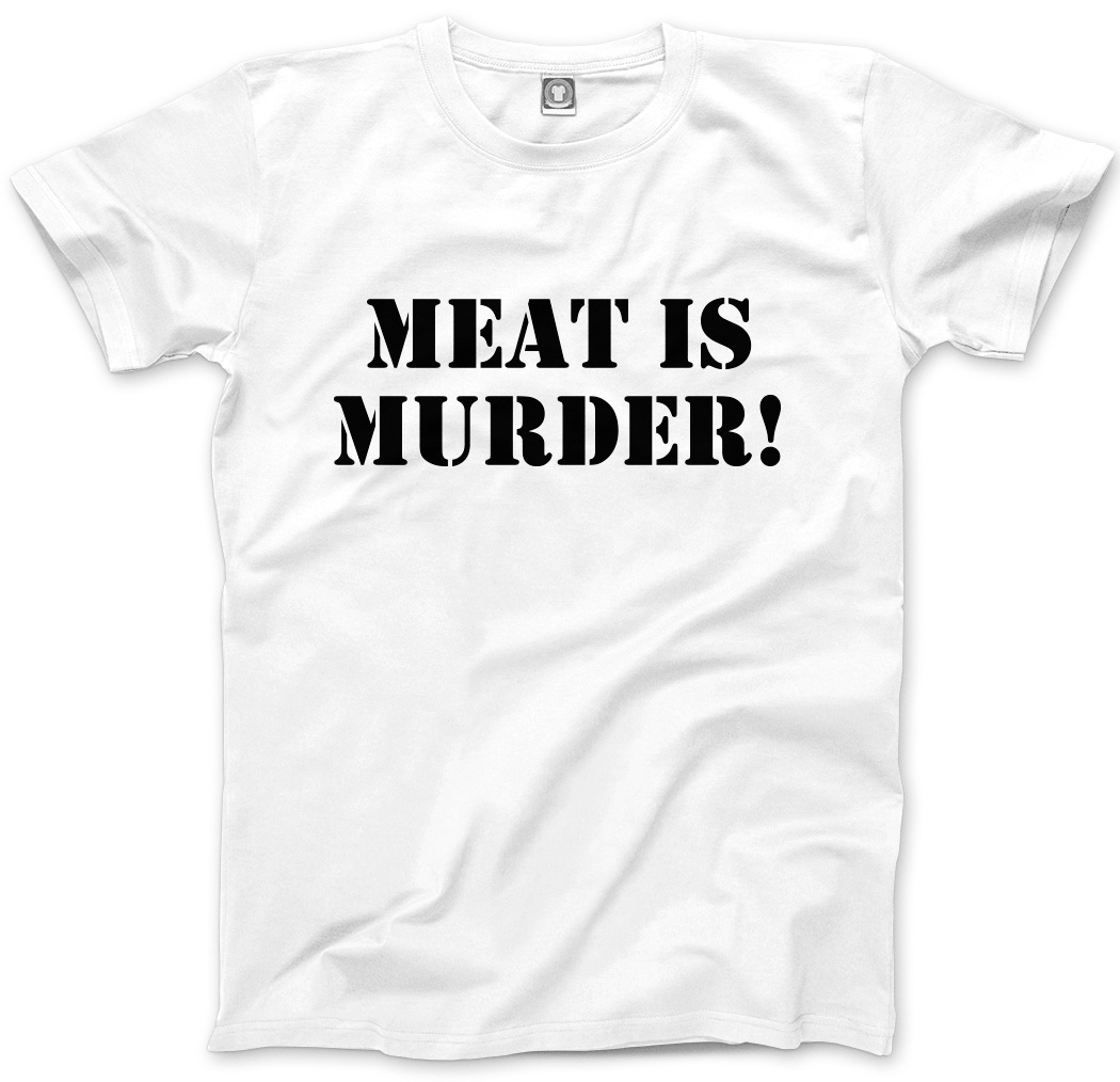 Meat Is Murder Vegetarian Vegan - Animal Rights Kids T-Shirt | eBay