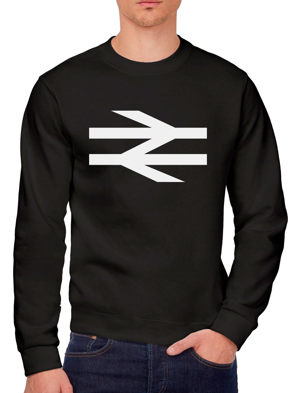 British Rail Logo Football Matchday Crew T-Shirt Jugend & Herren Sweatshirt Vintage - Bild 3 von 6