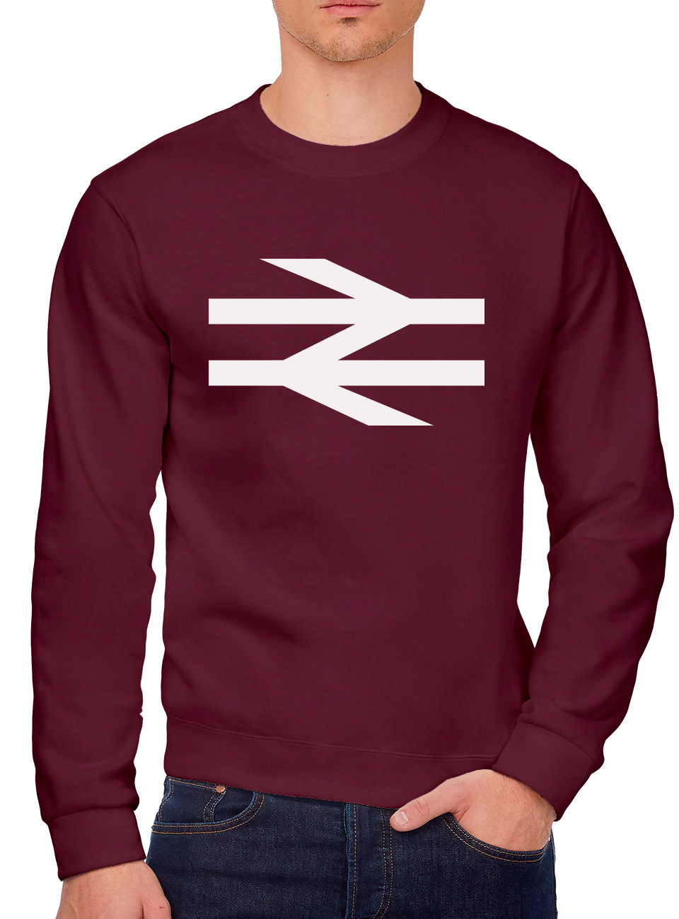 British Rail Logo Football Matchday Crew T-Shirt Jugend & Herren Sweatshirt Vintage - Bild 5 von 6