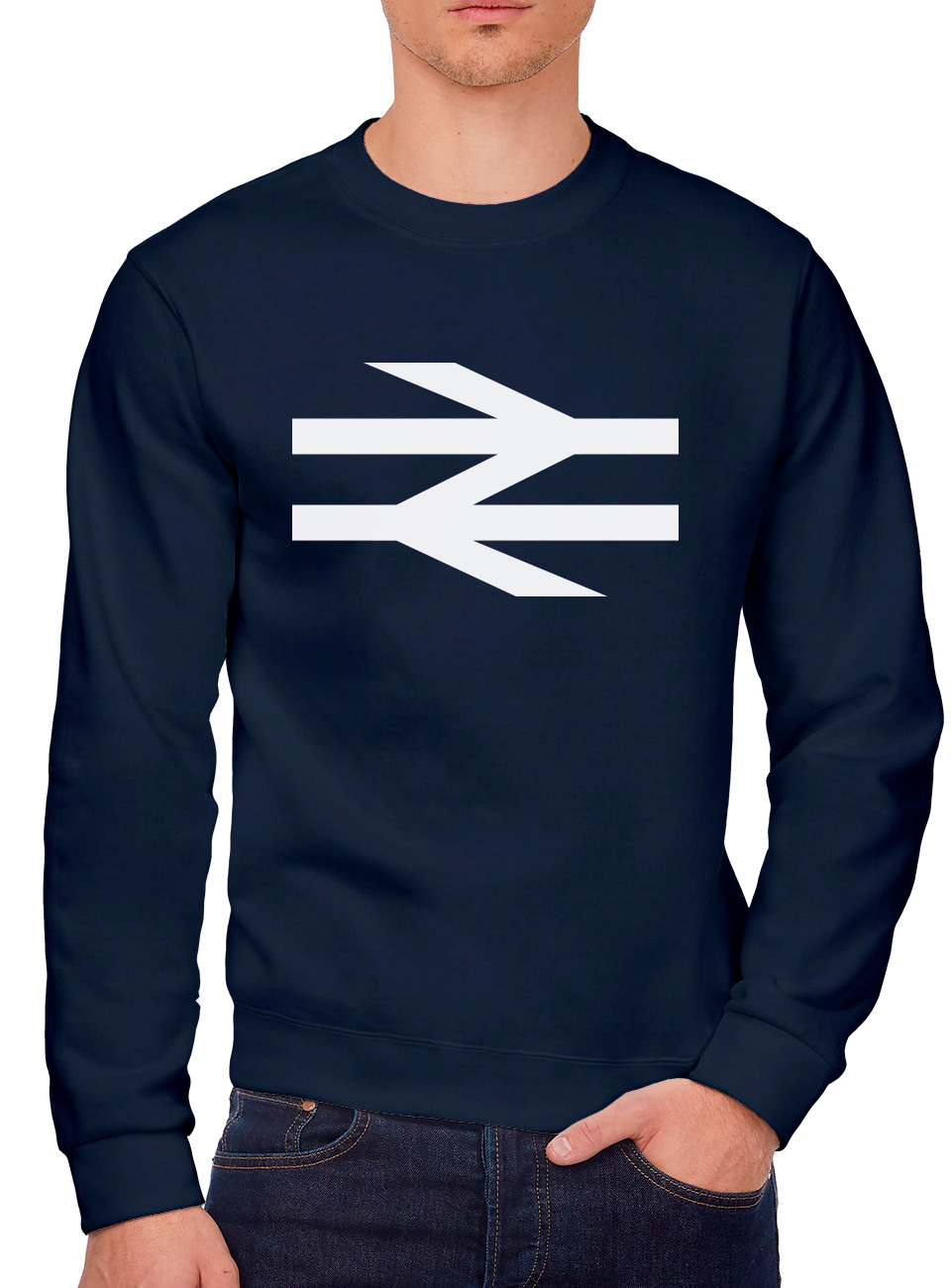 British Rail Logo Football Matchday Crew T-Shirt Jugend & Herren Sweatshirt Vintage - Bild 6 von 6