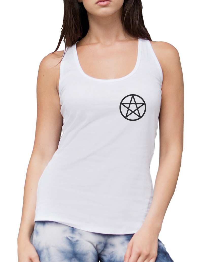 Pentacle Pocket Logo - Church of Satan Sigil Baphomet Witch Womens Vest ...